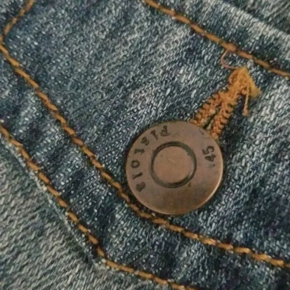 Pistola Distressed Denim Jean Jacket - Picture 5 of 6